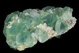Stepped Blue-Green Fluorite Crystal Cluster - China #128923-1
